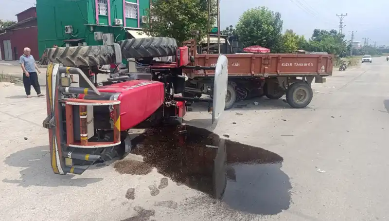 Traktör ve Otomobil Çarpıştı: Korkutan Kaza Sonrası İki Yaralı