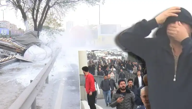 D-100'deki Şok Edici Kaza: Alçı Yüklü TIR Bariyerlere Çarptı ve Trafik Kilitlenmesi Yaşandı