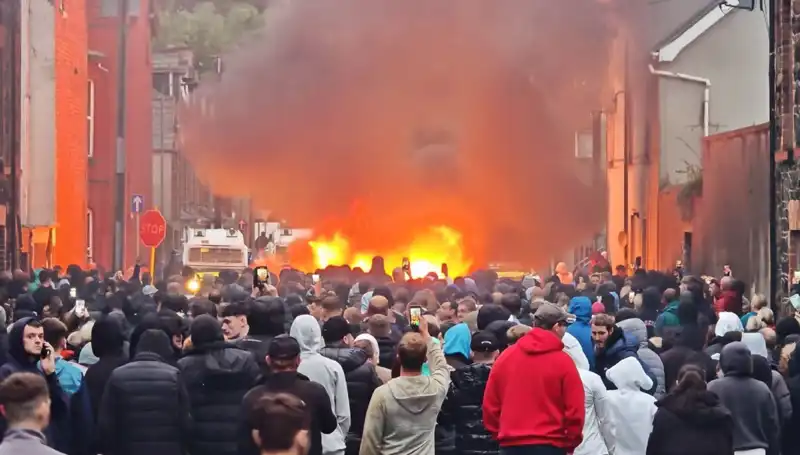 Kuzey İrlanda'daki Cinsel Saldırı Protestoları: Evler Ateşe Verildi