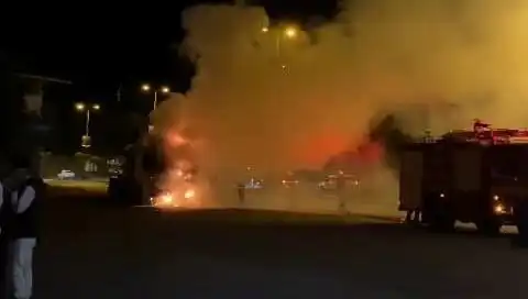 Zonguldak'ta Seyir Halindeki TIR'da Yangın Panik Yarattı!