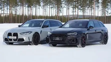 Kış Testi: BMW M3 Touring ve Audi RS4 Karşı Karşıya